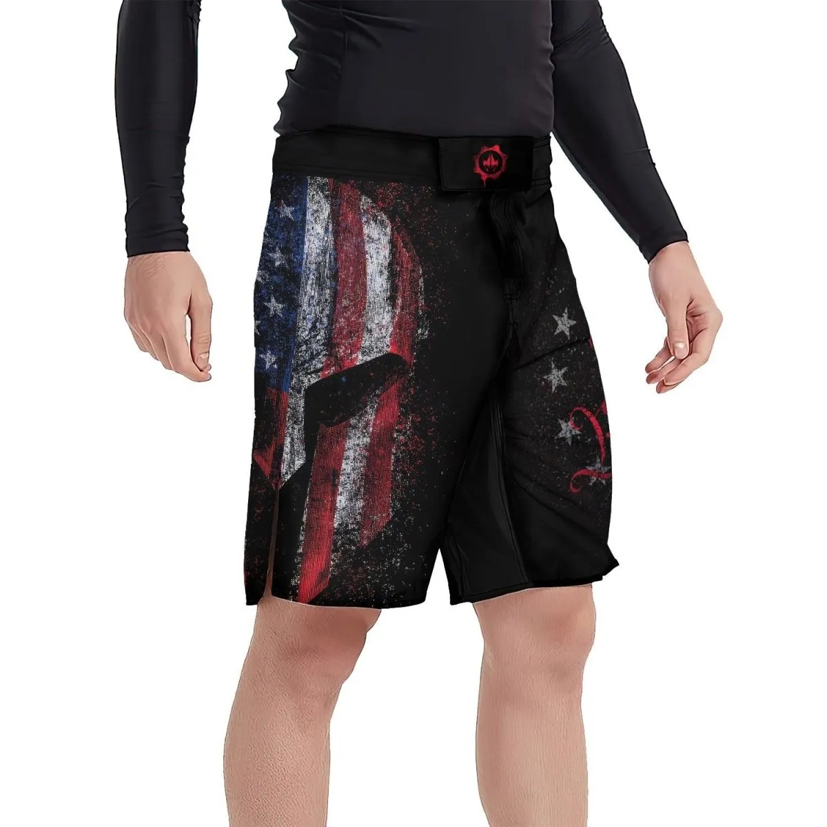 American Jiu Jitsu Grunge Fight Shorts