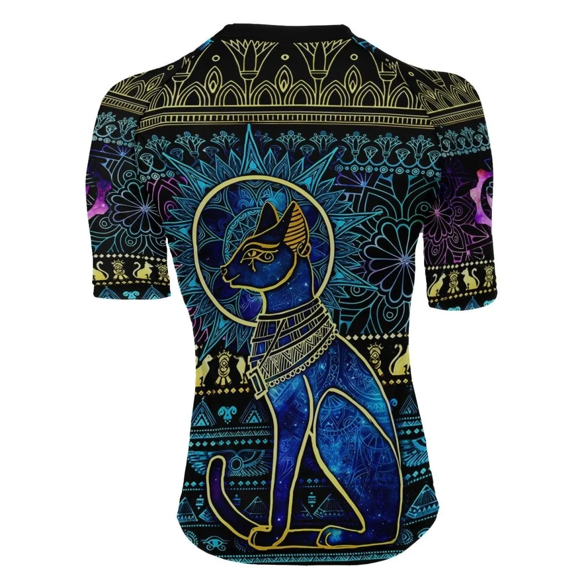 Bastet Galaxy Women's Short Sleeve Rash Guard