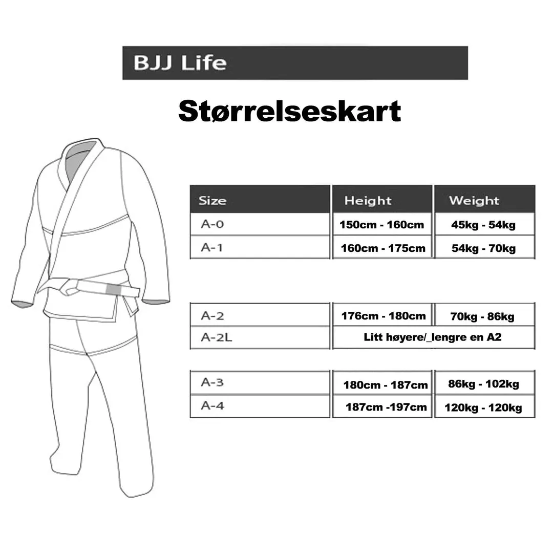 BJJ Life CompLite 2 BJJ Gi - Hvit
