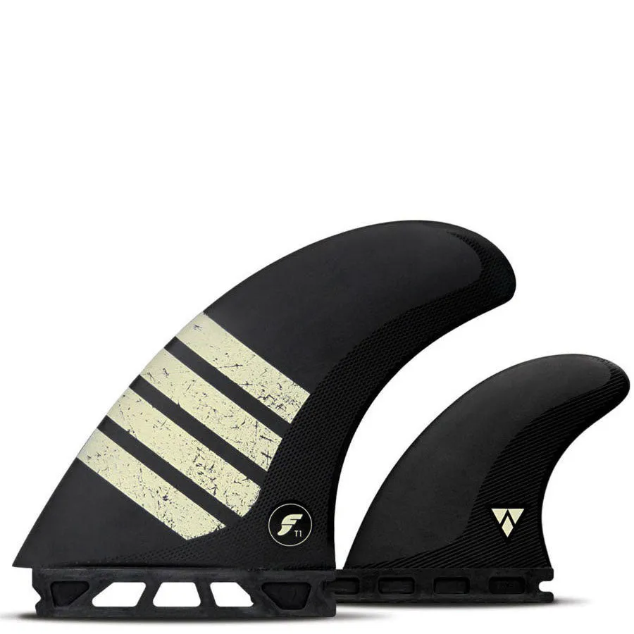 Futures FT1 Alpha Series Twin 1 Fin Set - Carbon/Tan