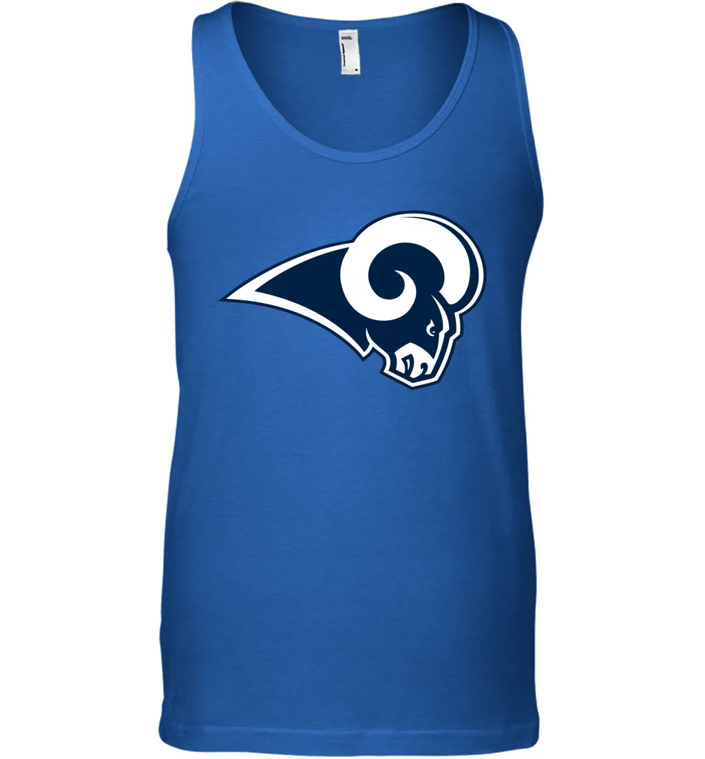 Gift Shirt Logo For Fan Rugby Team Los Angeles Rams Tank Top