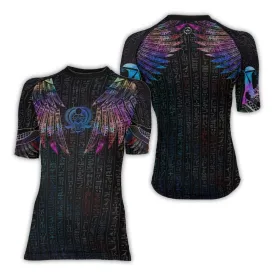 Goddess Of Motherly Love Aset Women's Short Sleeve Rash Guard