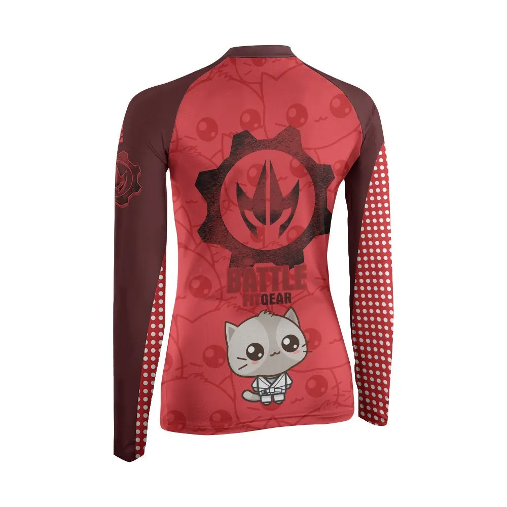 Kimeora Pink Women's Long Sleeve Rash Guard