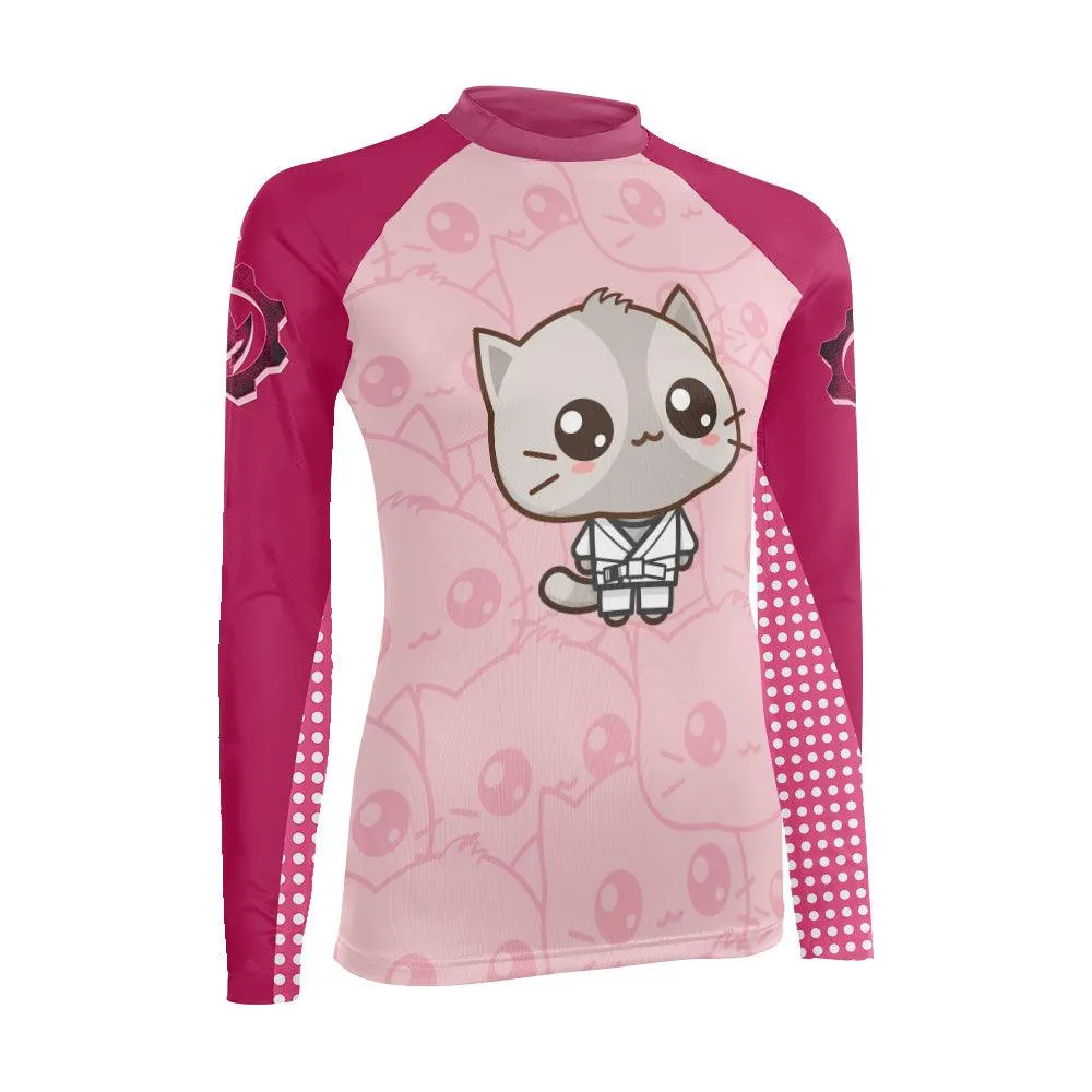 Kimeora Pink Women's Long Sleeve Rash Guard