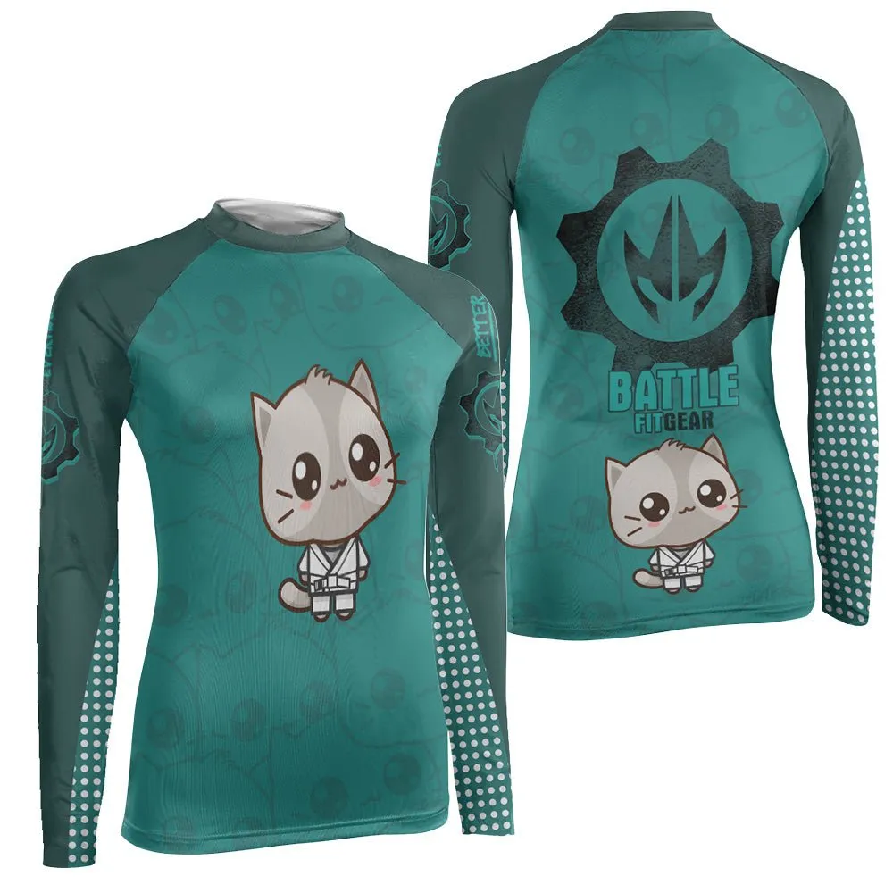 Kimeora Pink Women's Long Sleeve Rash Guard