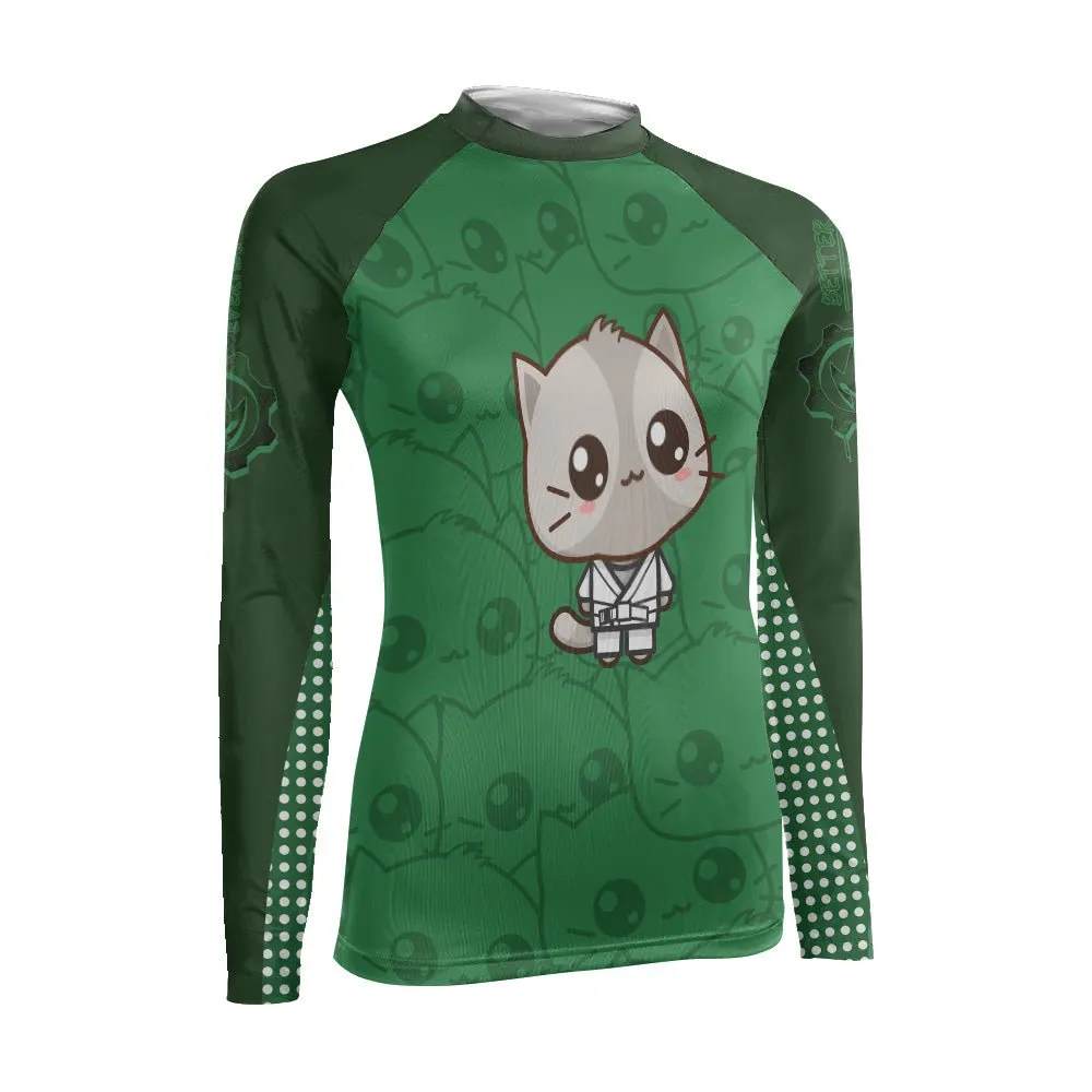 Kimeora Pink Women's Long Sleeve Rash Guard