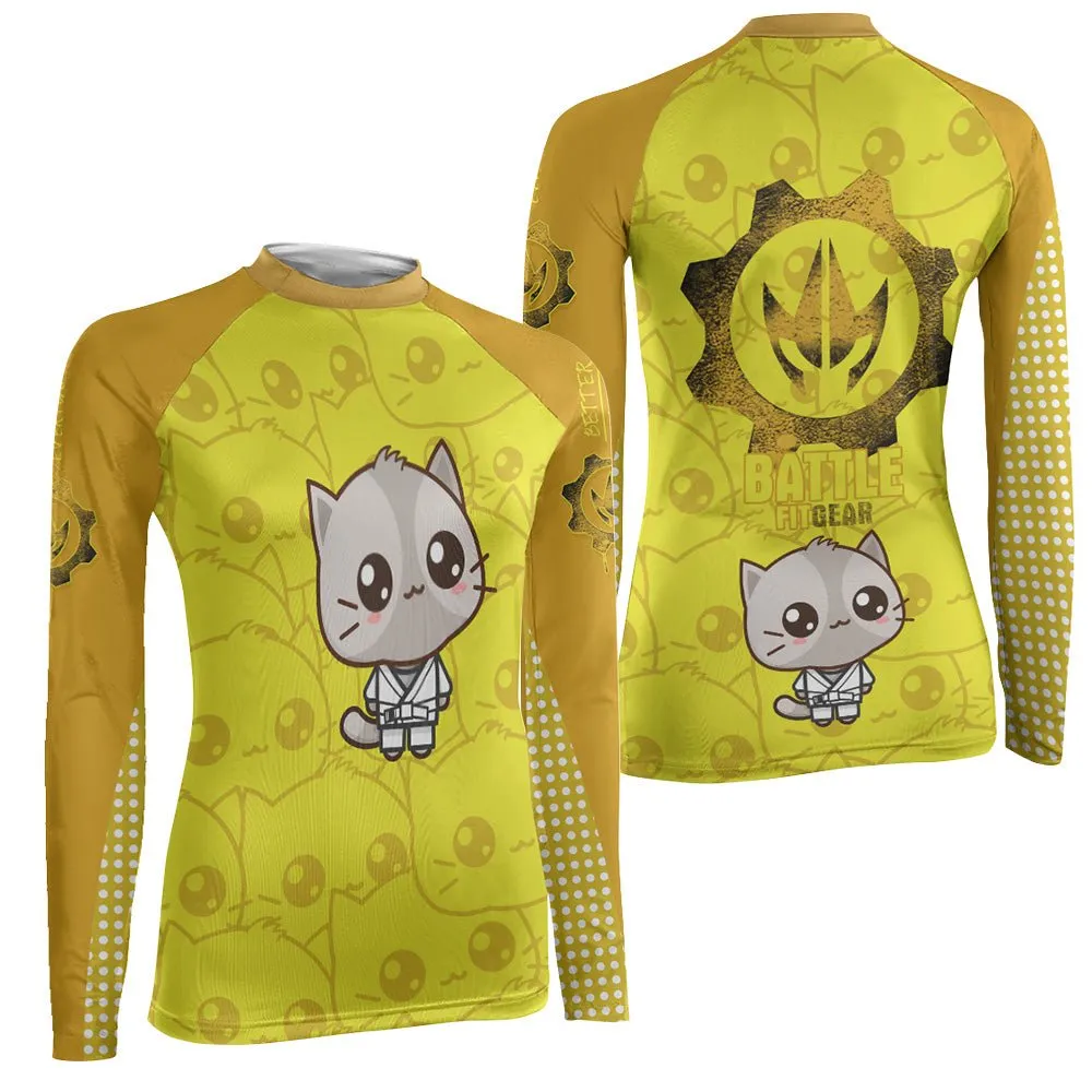 Kimeora Pink Women's Long Sleeve Rash Guard
