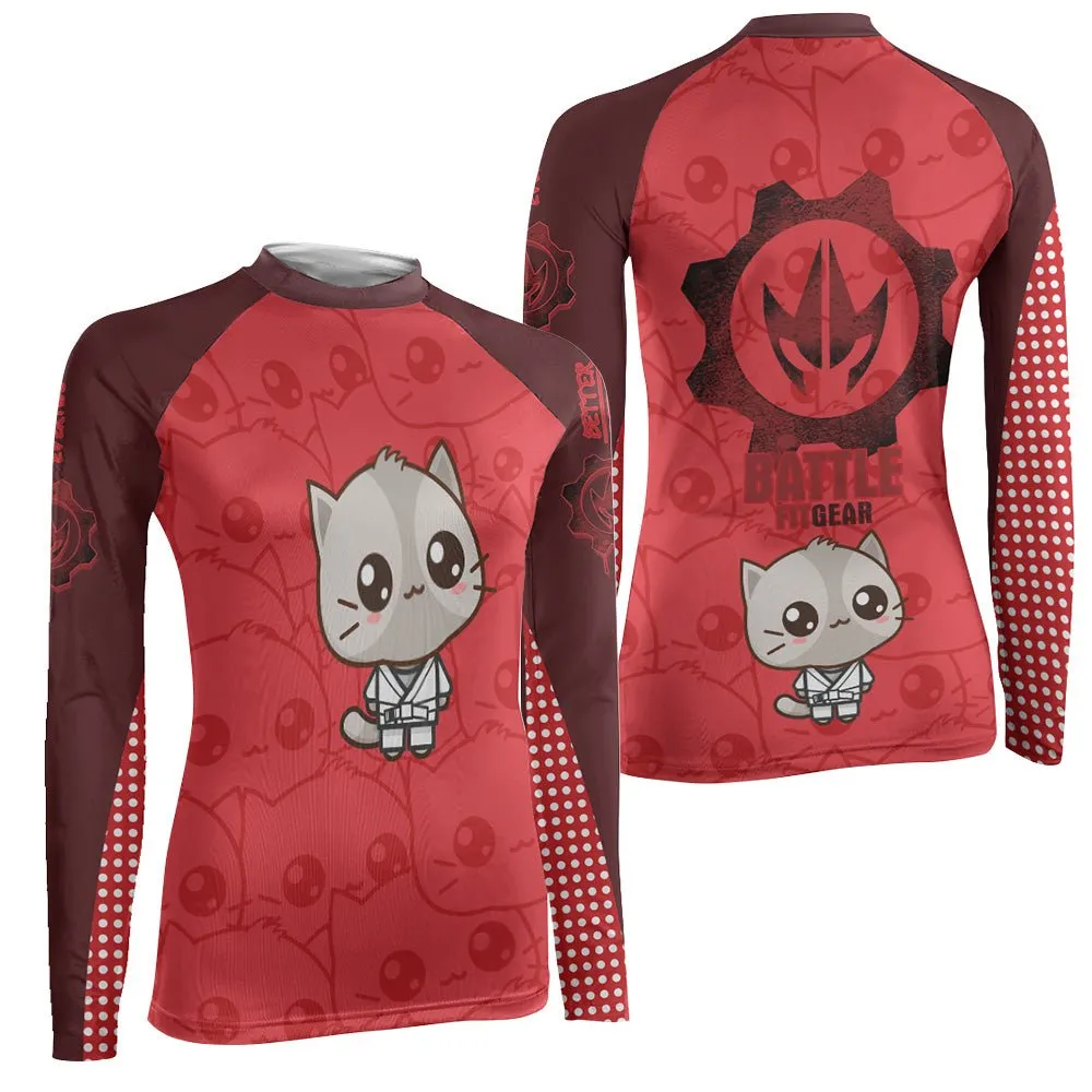 Kimeora Pink Women's Long Sleeve Rash Guard