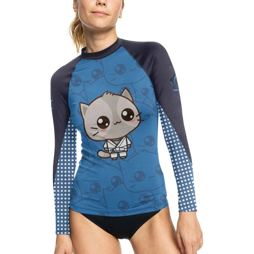 Kimeora Pink Women's Long Sleeve Rash Guard