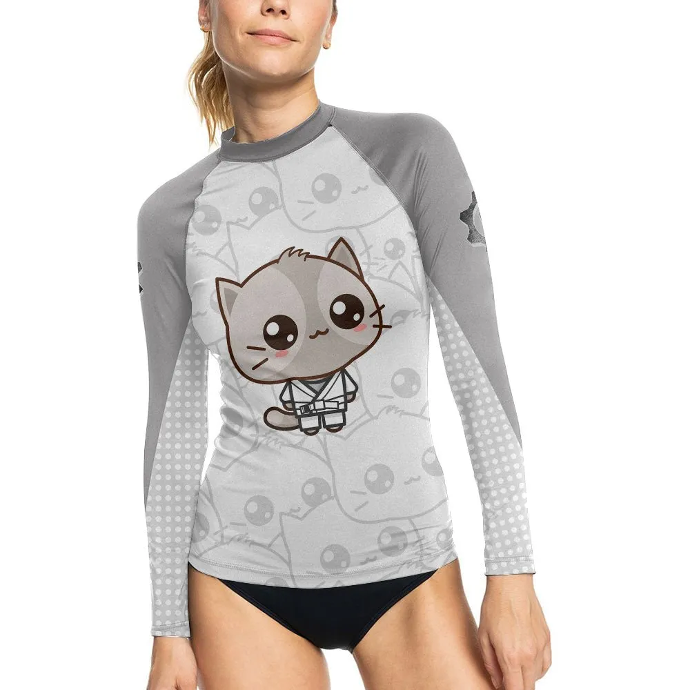 Kimeora Pink Women's Long Sleeve Rash Guard