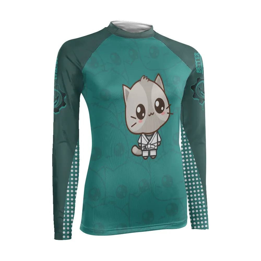 Kimeora Pink Women's Long Sleeve Rash Guard