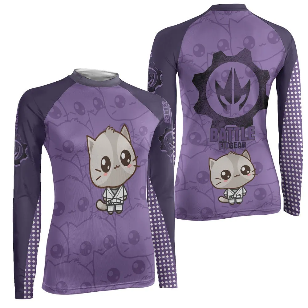 Kimeora Pink Women's Long Sleeve Rash Guard