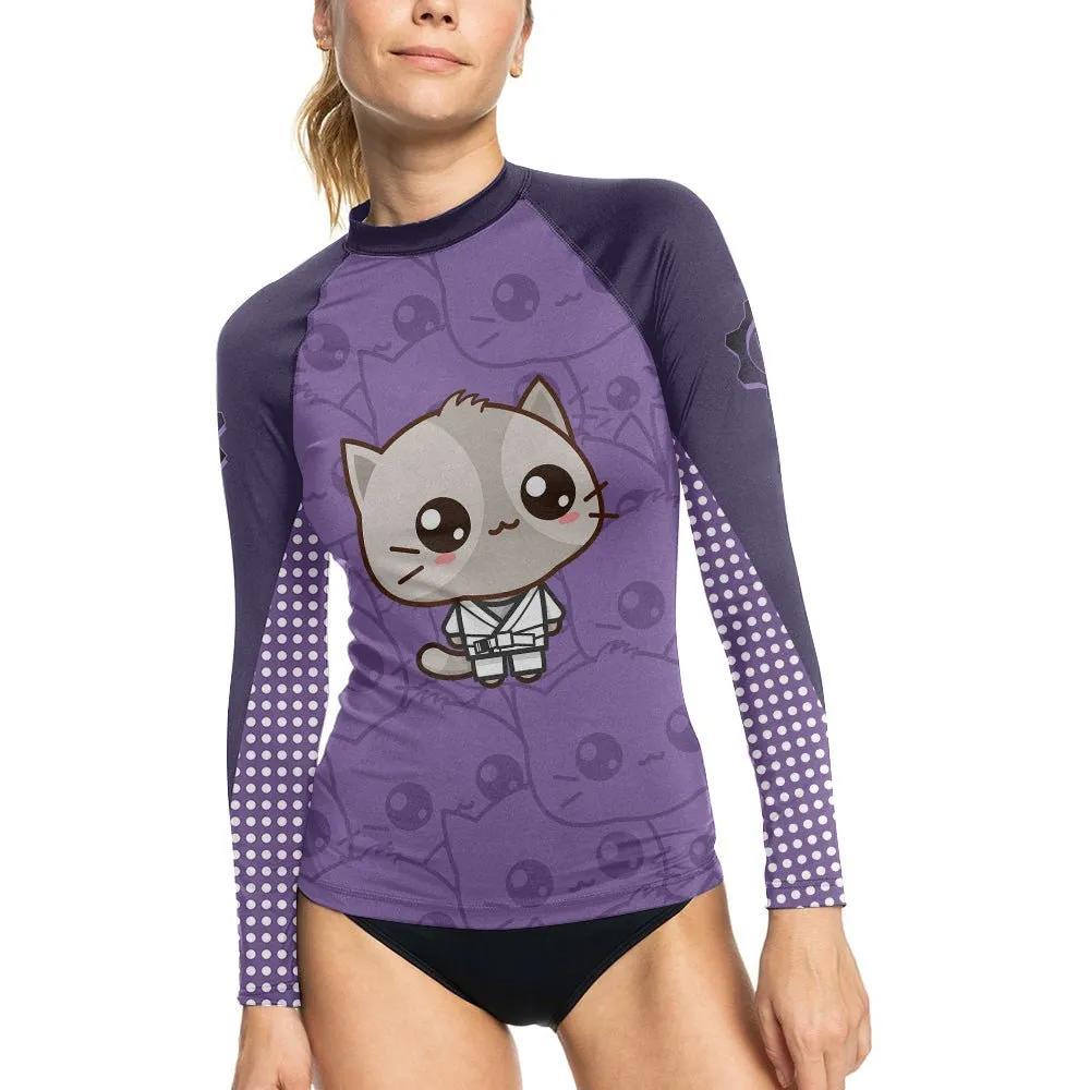 Kimeora Pink Women's Long Sleeve Rash Guard