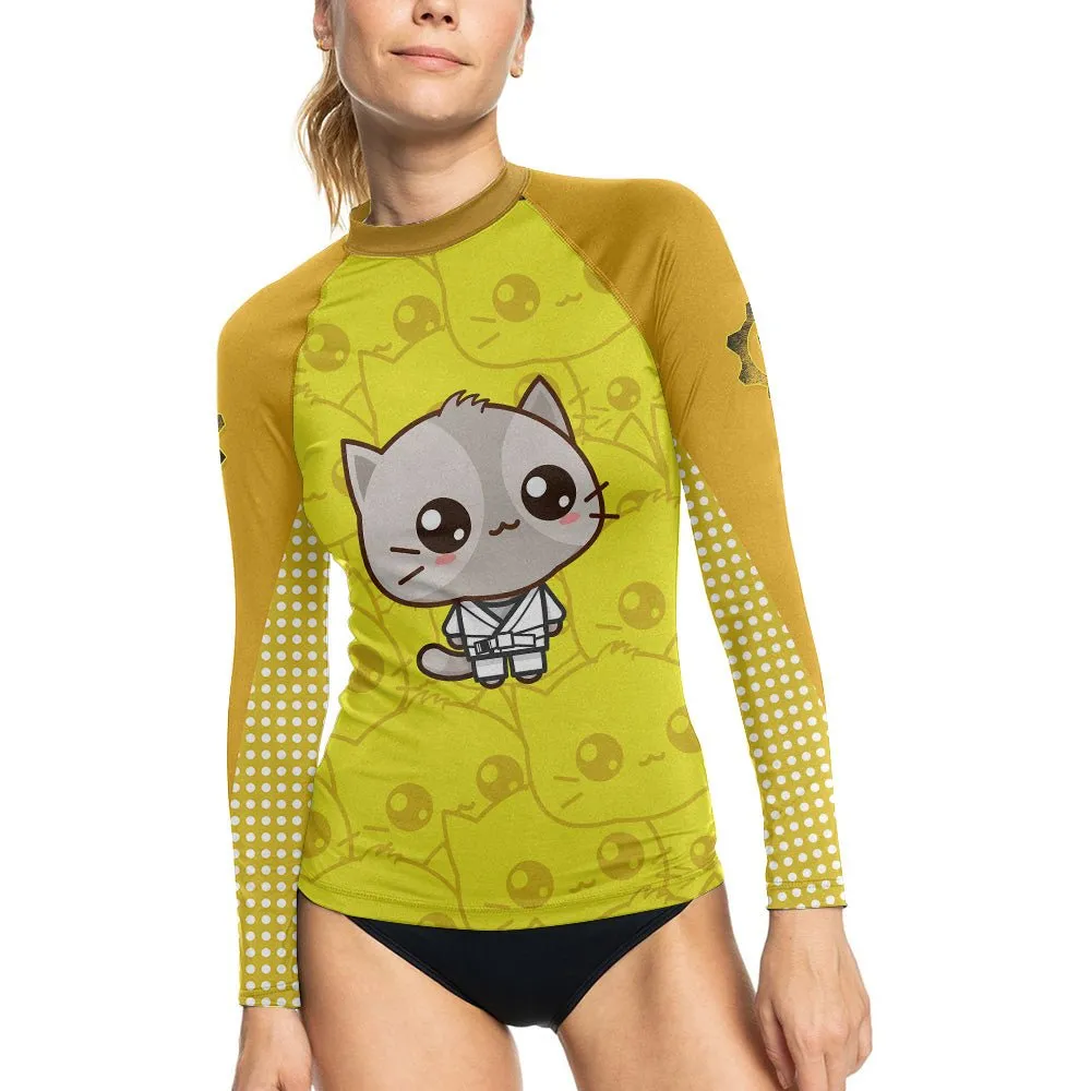 Kimeora Pink Women's Long Sleeve Rash Guard
