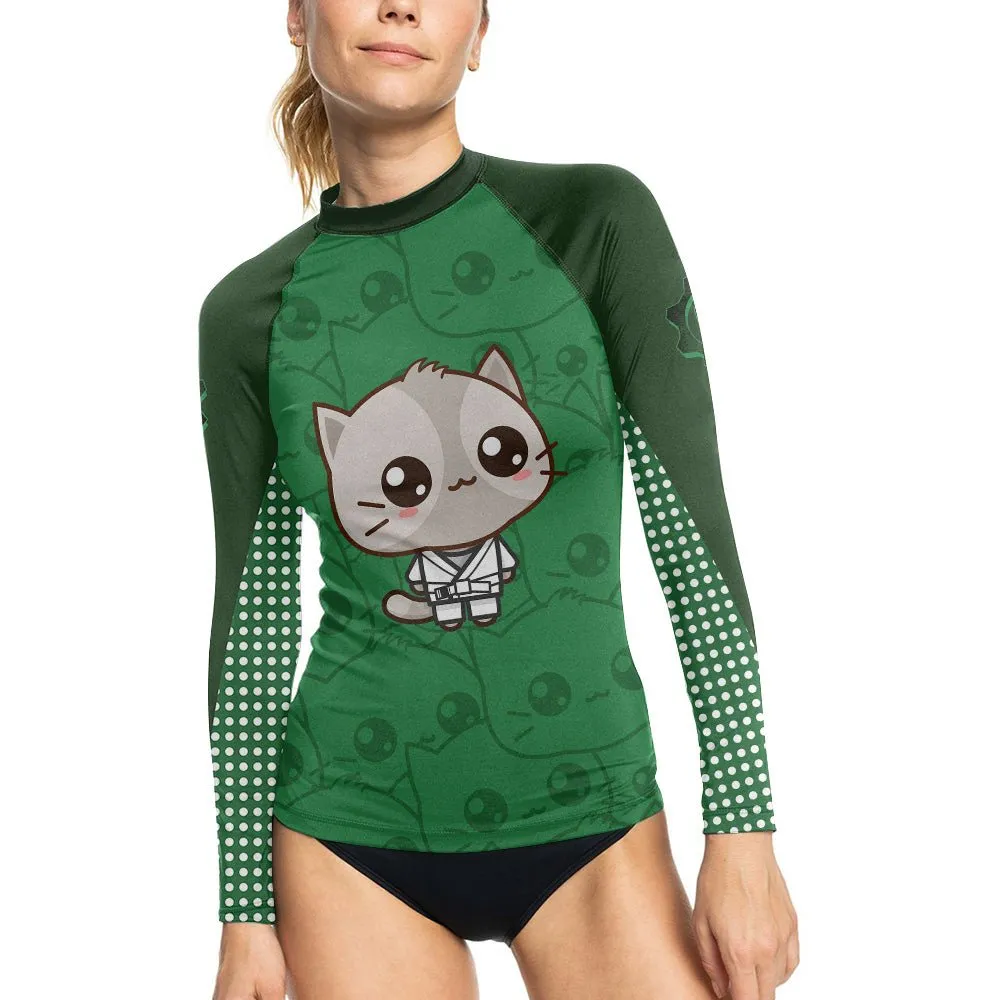 Kimeora Pink Women's Long Sleeve Rash Guard