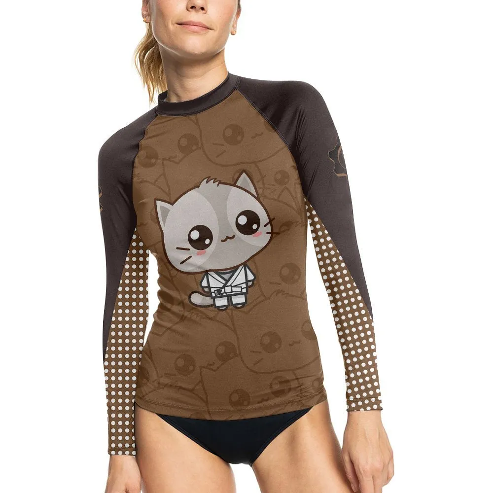 Kimeora Pink Women's Long Sleeve Rash Guard