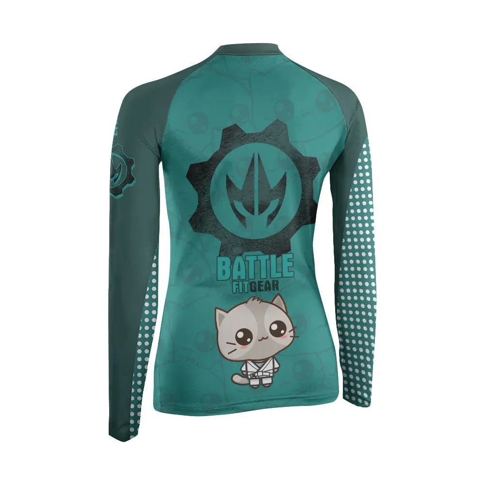 Kimeora Pink Women's Long Sleeve Rash Guard