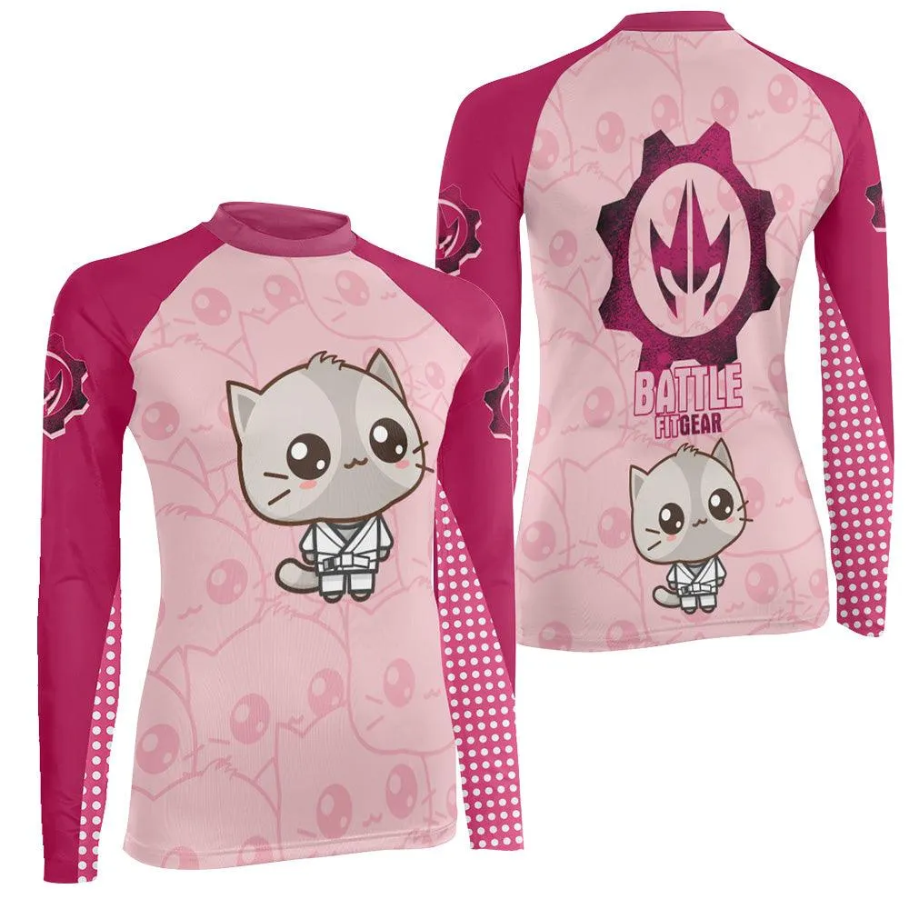 Kimeora Pink Women's Long Sleeve Rash Guard