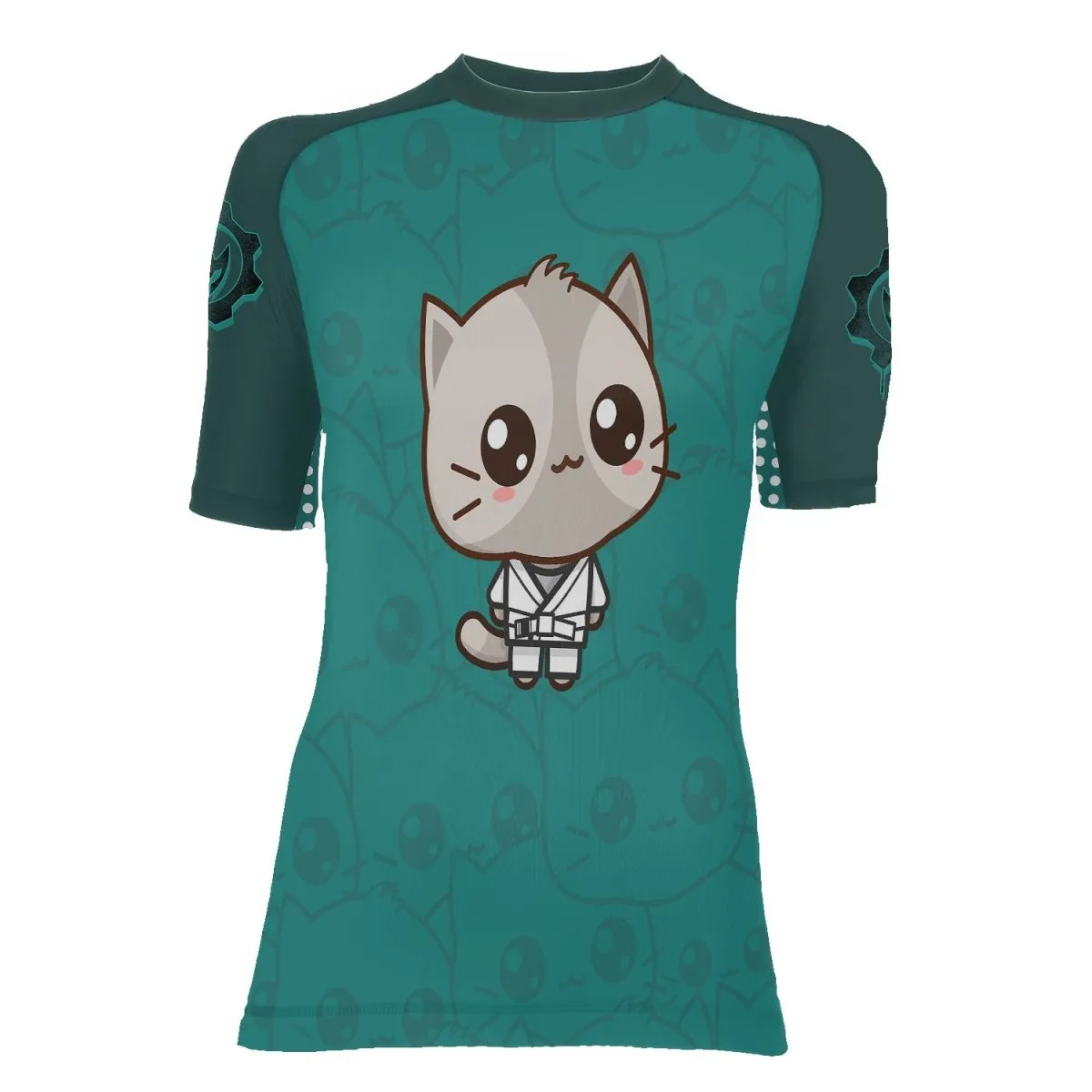 Kimeora Pink Women's Short Sleeve Rash Guard