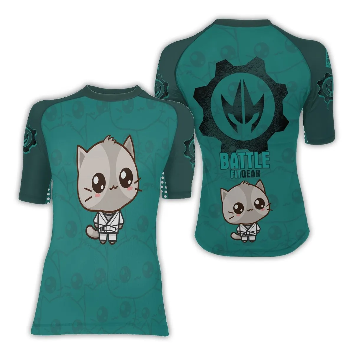 Kimeora Pink Women's Short Sleeve Rash Guard