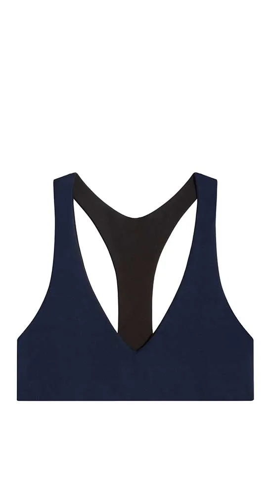 La Jolla Reversible Top: Black/Navy