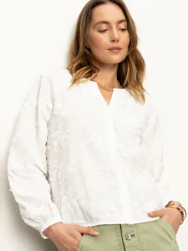Sunday Bouquet Blouse - White