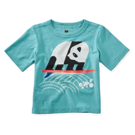 Surfing Panda Graphic Baby Tee